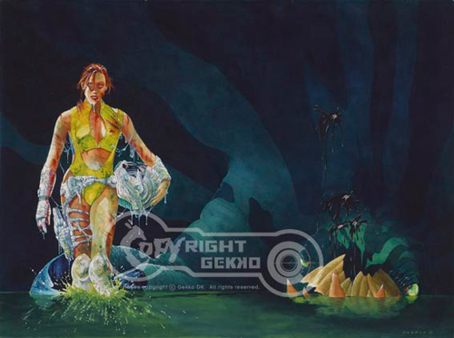 Fighting woman